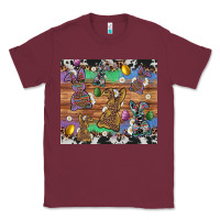 Burgundy easter bunny egg cowhide leopard Classic Tee - Artiststas