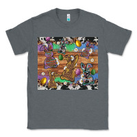 Charcoal Heather easter bunny egg cowhide leopard Classic Tee - Artiststas