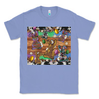 Colony Blue easter bunny egg cowhide leopard Classic Tee - Artiststas