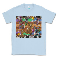 Dusty Blue easter bunny egg cowhide leopard Classic Tee - Artiststas