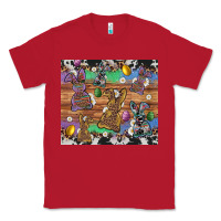 Red easter bunny egg cowhide leopard Classic Tee - Artiststas