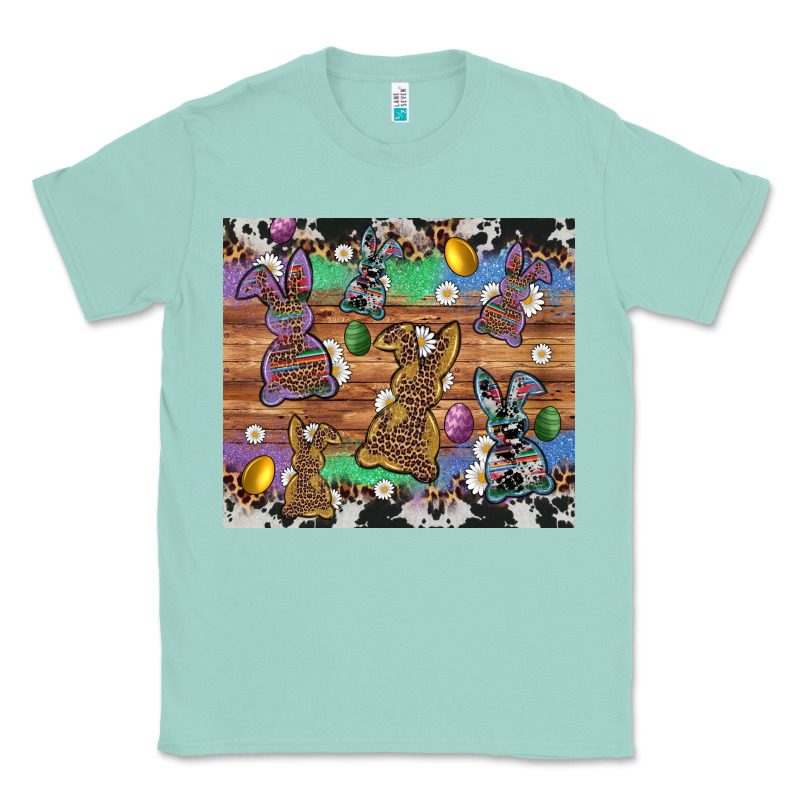 Easter Bunny Egg Cowhide Leopard Classic Tee by Artiststas | Teevron