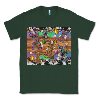 Sports Green easter bunny egg cowhide leopard Classic Tee - Artiststas