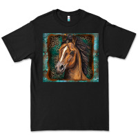 Black western horse Premium Tee - Zillion Design Studio