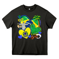 Asphalt brazil hearts Heavy Core Tee - texasbilliewilder