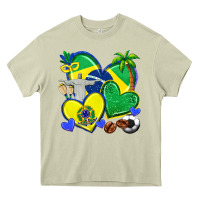 Mossy brazil hearts Heavy Core Tee - texasbilliewilder
