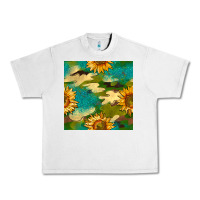 Lunar Rock camouflage turquoise glitter sunflowers seamless pattern Urban Heavy Tee - BundleAndBundleShop