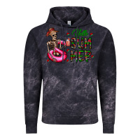 Cloud Black hello summer Vintage Hoodie - CowhideDigitalArt
