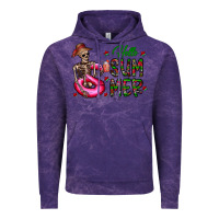 Cloud Purple hello summer Vintage Hoodie - CowhideDigitalArt