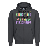 Smoke at this point being tired is just part of my perso Zipper Hoodie - MaliasSmallBusiness