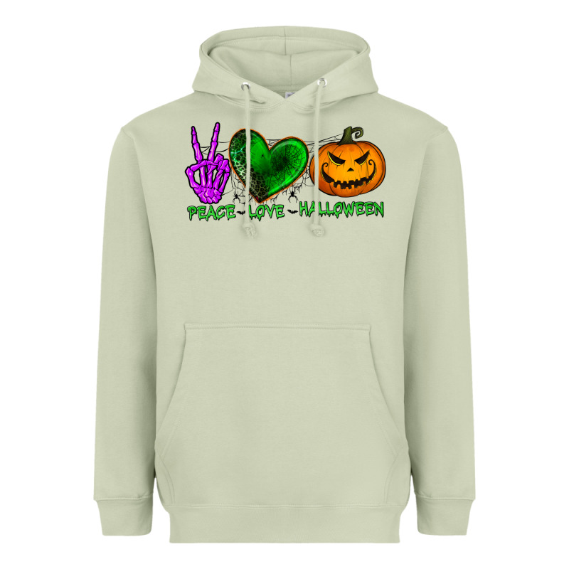 Peace Love Halloween Heavyweight Hoodie by BundleAndBundleShop | Teevron