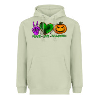 Matcha peace love halloween Heavyweight Hoodie - BundleAndBundleShop