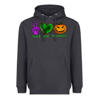 Smoke peace love halloween Heavyweight Hoodie - BundleAndBundleShop