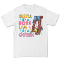 White hustle like a boss live like a queen Premium Tee - texasbilliewilder