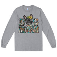 Heather Grey dog mom french bulldog Long Sleeve Tee - BarkalooDesign