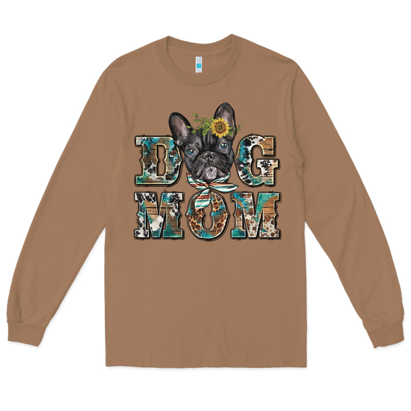 Dog Mom French Bulldog Long Sleeve Tee by BarkalooDesign | Teevron