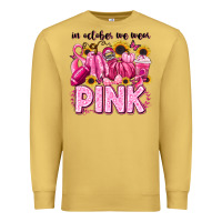 Antique Gold in october we wear pink football Premium Sweatshirt - LillyAllenDesigns