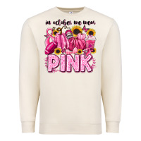 Sandshell in october we wear pink football Premium Sweatshirt - LillyAllenDesigns