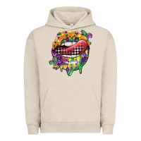 Pigment French Oak mardi gras lips Urban Hoodie - CowGirlArtShop