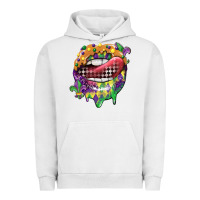 Pigment Lunar Rock mardi gras lips Urban Hoodie - CowGirlArtShop