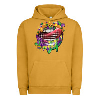 Pigment Peanut Butter mardi gras lips Urban Hoodie - CowGirlArtShop