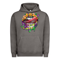 Pigment Tornado mardi gras lips Urban Hoodie - CowGirlArtShop