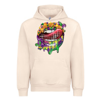 Sandshell mardi gras lips Urban Hoodie - CowGirlArtShop