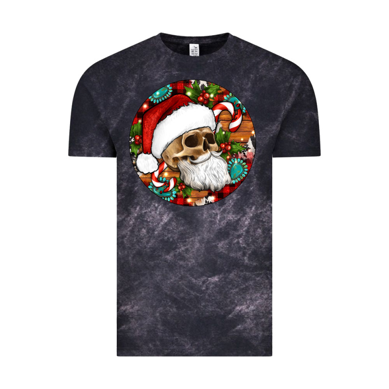 Christmas Hippie Skeleton Santa Ornament Vintage Tee by Artiststas | Teevron
