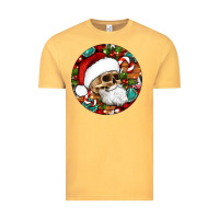 Vintage Mustard Christmas hippie skeleton santa ornament Vintage Tee - Artiststas