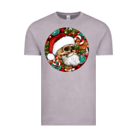 Vintage Zinc Christmas hippie skeleton santa ornament Vintage Tee - Artiststas