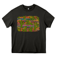 Asphalt cinco de mayo sunflower and cactus background Heavy Core Tee - Artiststas