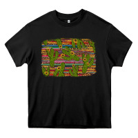 Black cinco de mayo sunflower and cactus background Heavy Core Tee - Artiststas