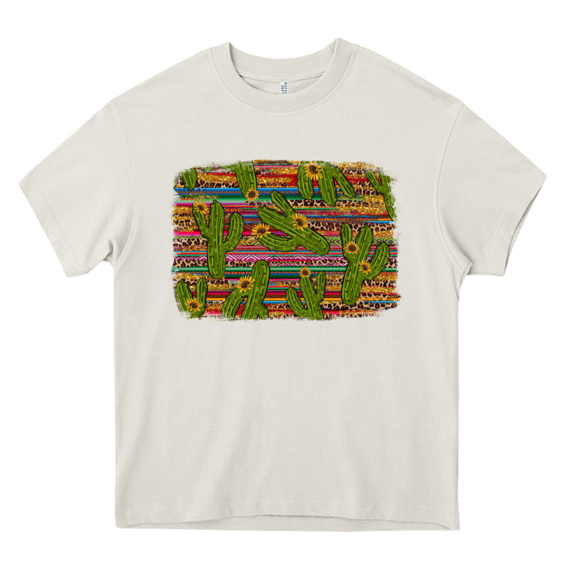 Cinco De Mayo Sunflower And Cactus Background Heavy Core Tee by Artiststas | Teevron