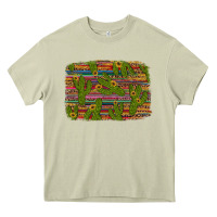 Mossy cinco de mayo sunflower and cactus background Heavy Core Tee - Artiststas