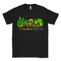 Black peace love st patty's day Classic Tee - Artiststas