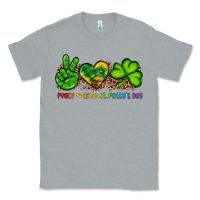 Heather Grey peace love st patty's day Classic Tee - Artiststas