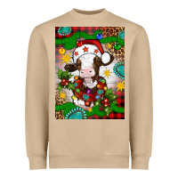 Mushroom christmas cow air freshener Heavyweight Sweatshirt - Artiststas