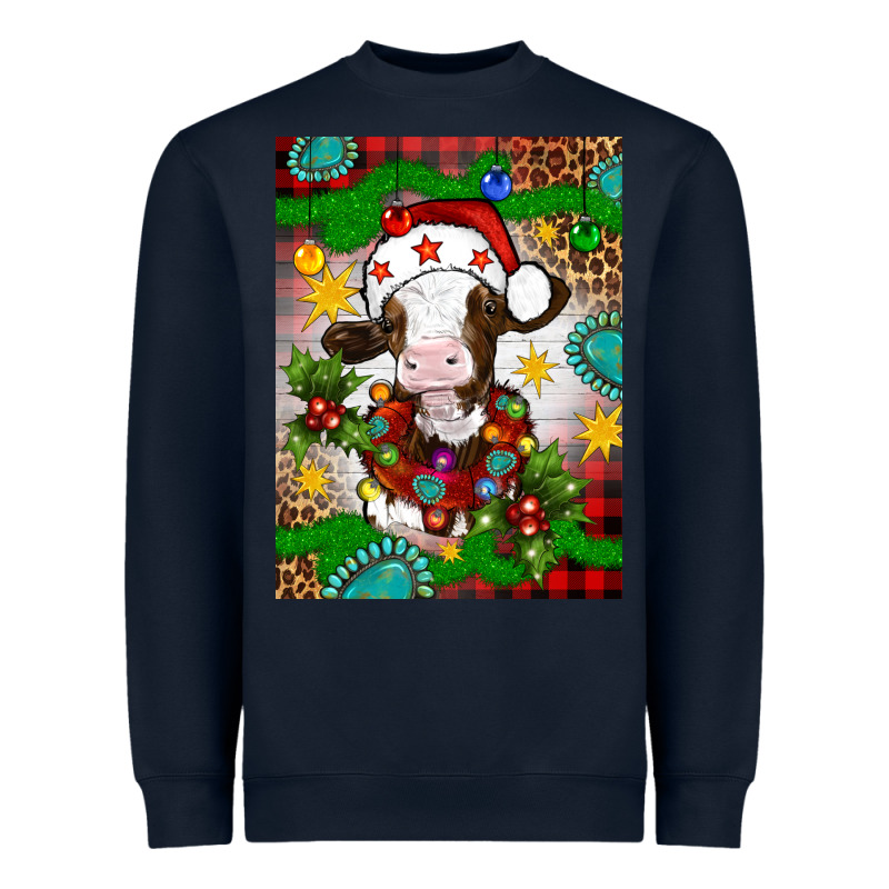 Christmas Cow Air Freshener Heavyweight Sweatshirt by Artiststas | Teevron