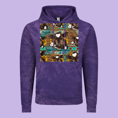 Western Baby Calf Seamless Pattern Vintage Hoodie Designed By Hra Design Shop