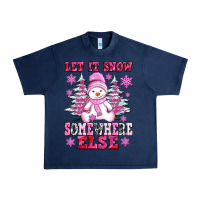 Navy let it snow somewhere else Urban Heavy Tee - AdoDesignShop