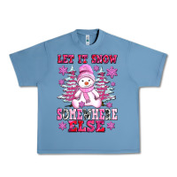 Pebble Blue let it snow somewhere else Urban Heavy Tee - AdoDesignShop