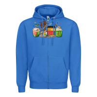 True Royal juneteenth coffee cups Zipper Hoodie - MaliasSmallBusiness