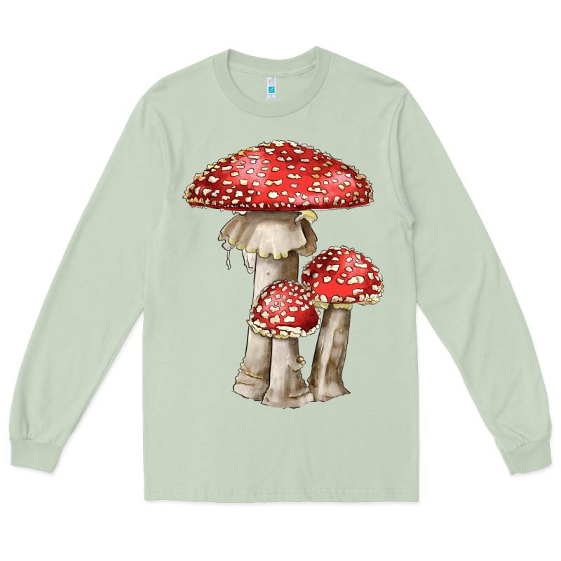 Autumn Mushroom Illustrations Long Sleeve Tee by LillyAllenDesigns | Teevron