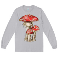 Moon Dust Autumn Mushroom Illustrations Long Sleeve Tee - LillyAllenDesigns