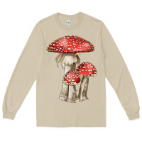 Mushroom Autumn Mushroom Illustrations Long Sleeve Tee - LillyAllenDesigns
