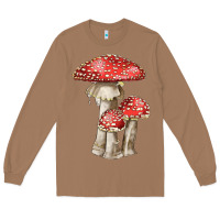 Toasted Coconut Autumn Mushroom Illustrations Long Sleeve Tee - LillyAllenDesigns