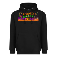 Black spooky  libbey glass Heavyweight Hoodie - BundleAndBundleShop