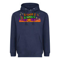 Navy spooky  libbey glass Heavyweight Hoodie - BundleAndBundleShop