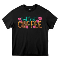 Black but first coffee Heavy Core Tee - texasbilliewilder