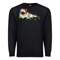 Black christmas siamese cat Premium Sweatshirt - LillyAllenDesigns